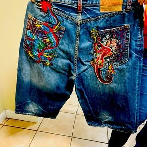 Ed Hardy Shorts Vintage Denim from 2008